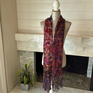 Nova Wear Woven Silk Multicolored Scarf Made in Nepal